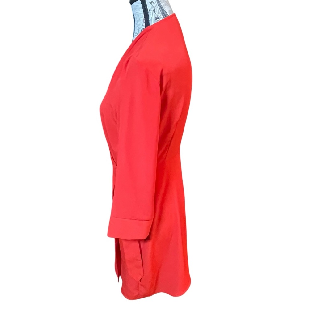 Topshop Bold Red Mini Dress - Picture 2 of 7